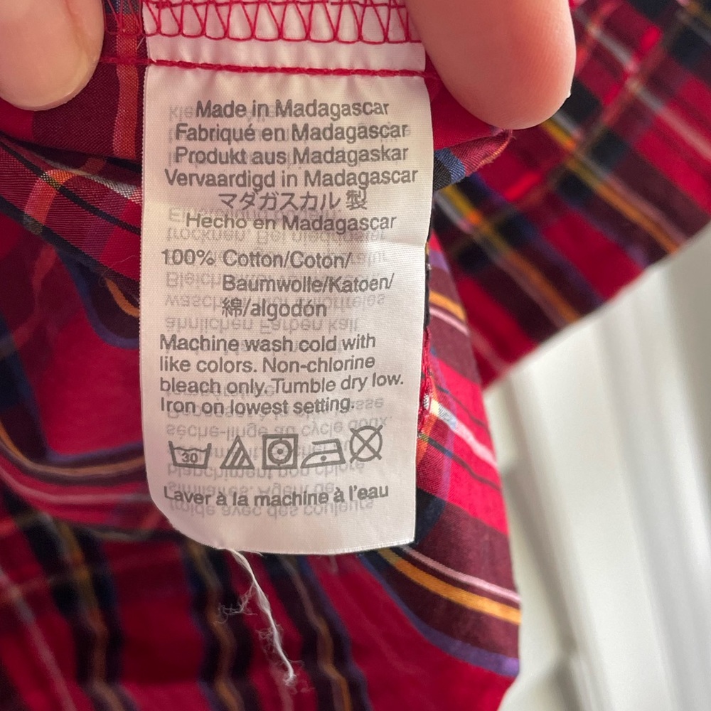 EUC J. Crew CREWCUTS Red Classic Tartan Plaid Girls Holiday Christmas Dress - 7 - Picture 6 of 7